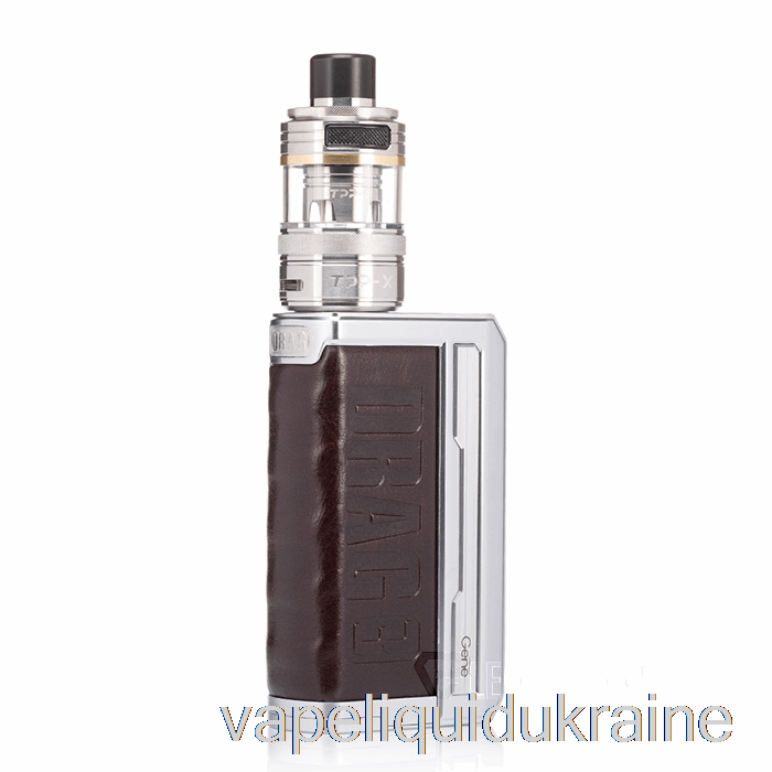 Vape Liquid Ukraine VOOPOO DRAG 3 177W Starter Kit [TPP-X] Silver Coffee Brown